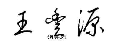 梁錦英王豐源草書個性簽名怎么寫