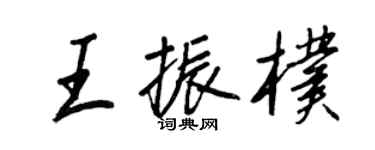 王正良王振朴行書個性簽名怎么寫