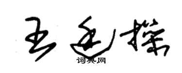 朱錫榮王廷操草書個性簽名怎么寫