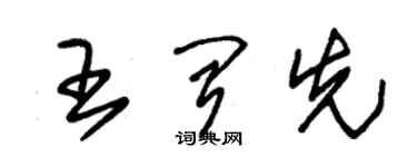 朱錫榮王聞先草書個性簽名怎么寫