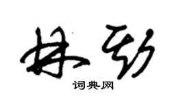 朱錫榮林斯草書個性簽名怎么寫