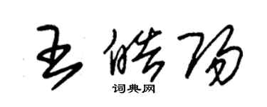 朱錫榮王皓陽草書個性簽名怎么寫