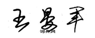 朱錫榮王晏軍草書個性簽名怎么寫