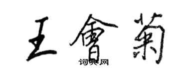 王正良王會菊行書個性簽名怎么寫