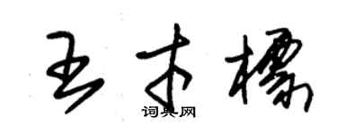 朱錫榮王才標草書個性簽名怎么寫