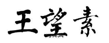 翁闓運王望素楷書個性簽名怎么寫