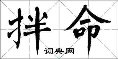 翁闓運拌命楷書怎么寫