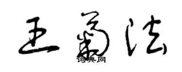 曾慶福王菊法草書個性簽名怎么寫