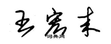 朱錫榮王宏來草書個性簽名怎么寫