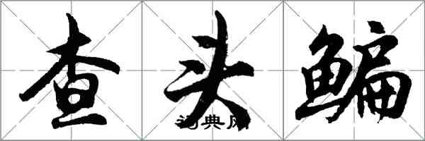 胡問遂查頭鯿行書怎么寫