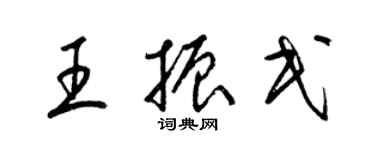 梁錦英王振民草書個性簽名怎么寫