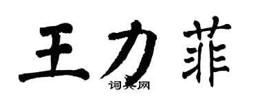 翁闓運王力菲楷書個性簽名怎么寫