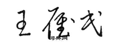 駱恆光王雁民草書個性簽名怎么寫