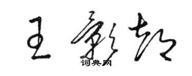 駱恆光王影都草書個性簽名怎么寫