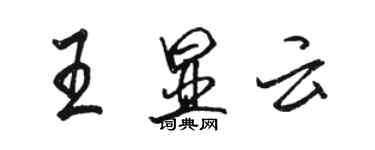 駱恆光王顯雲行書個性簽名怎么寫