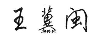 駱恆光王冀閩行書個性簽名怎么寫
