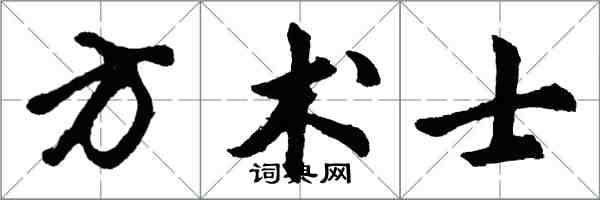 胡問遂方術士行書怎么寫