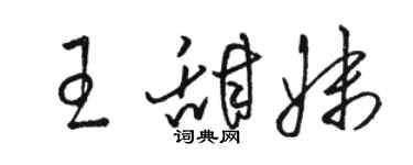 駱恆光王甜妹草書個性簽名怎么寫