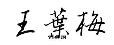 王正良王葉梅行書個性簽名怎么寫