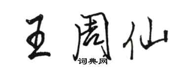 駱恆光王周仙行書個性簽名怎么寫