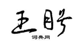 曾慶福王盼草書個性簽名怎么寫