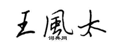 王正良王風太行書個性簽名怎么寫