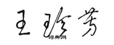 駱恆光王珍芳草書個性簽名怎么寫