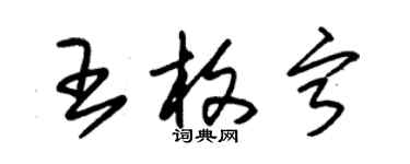 朱錫榮王枚寧草書個性簽名怎么寫