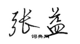 駱恆光張益行書個性簽名怎么寫