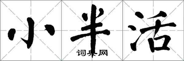 翁闓運小半活楷書怎么寫