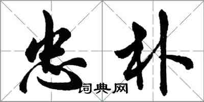 胡問遂忠朴行書怎么寫