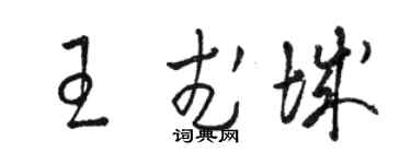 駱恆光王武城草書個性簽名怎么寫
