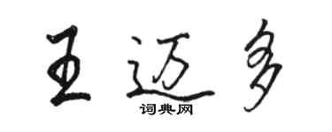 駱恆光王邁多行書個性簽名怎么寫