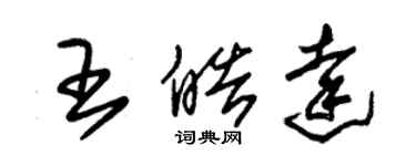 朱錫榮王皓達草書個性簽名怎么寫