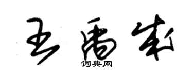 朱錫榮王禹成草書個性簽名怎么寫