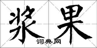 翁闓運漿果楷書怎么寫