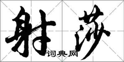 胡問遂射莎行書怎么寫