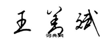 梁錦英王善斌草書個性簽名怎么寫