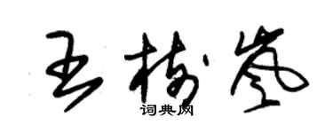 朱錫榮王樹嵐草書個性簽名怎么寫