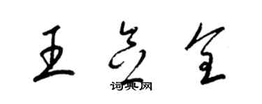 梁錦英王念全草書個性簽名怎么寫