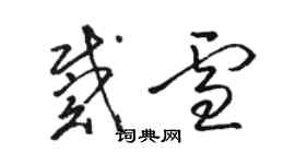 駱恆光戴雪草書個性簽名怎么寫