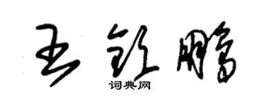 朱錫榮王欽鵬草書個性簽名怎么寫