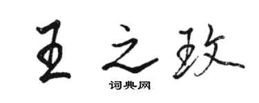 駱恆光王之玫行書個性簽名怎么寫