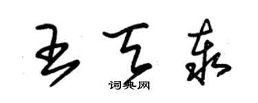 朱錫榮王天泰草書個性簽名怎么寫