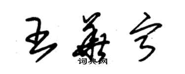 朱錫榮王華寧草書個性簽名怎么寫