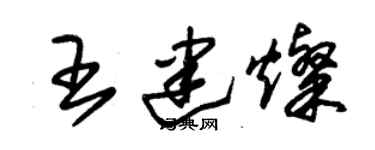 朱錫榮王建燦草書個性簽名怎么寫