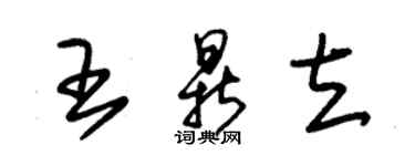 朱錫榮王鼎立草書個性簽名怎么寫