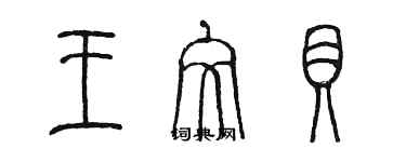 陳墨王文貝篆書個性簽名怎么寫