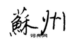王正良蘇州行書個性簽名怎么寫