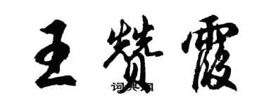 胡問遂王贊霞行書個性簽名怎么寫